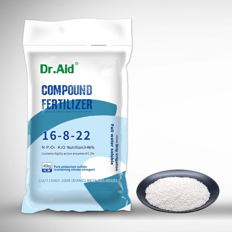 Dr Aid NPK Fertilizer 16 8 22 High Tower Factory Potassium Complex Granular Sulphur Fertilizer